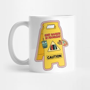 Caution Cozy Gaming in Process Mug